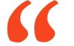 Red quotation marks on black background.